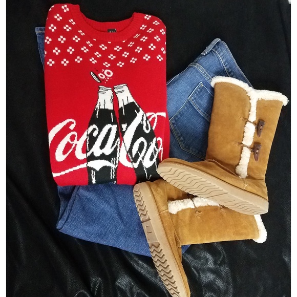 KLEW Other - Coca Cola Men's Red Holiday Sweater sz Md